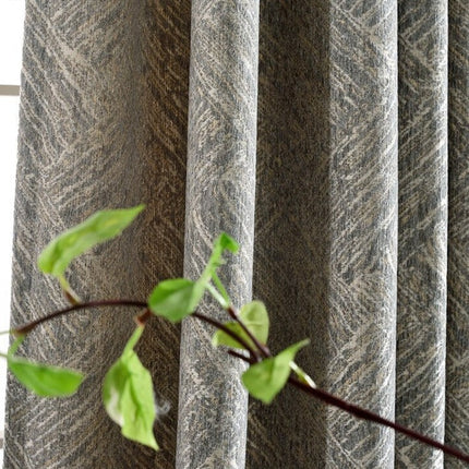 Mørklægningsgardin med meleret rustik tekstur