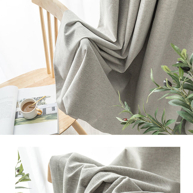 Mørklægningsgardin med subtil vævet tekstur