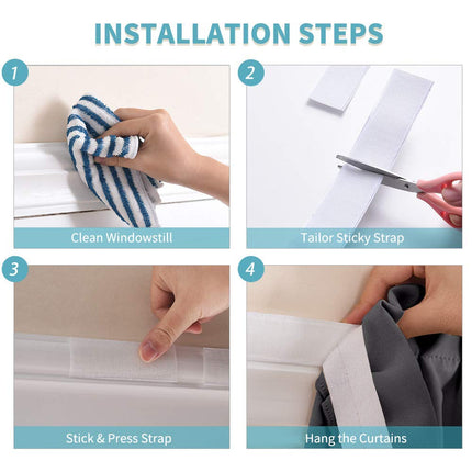 Selvklæbende mørklægningsgardin til små vinduer