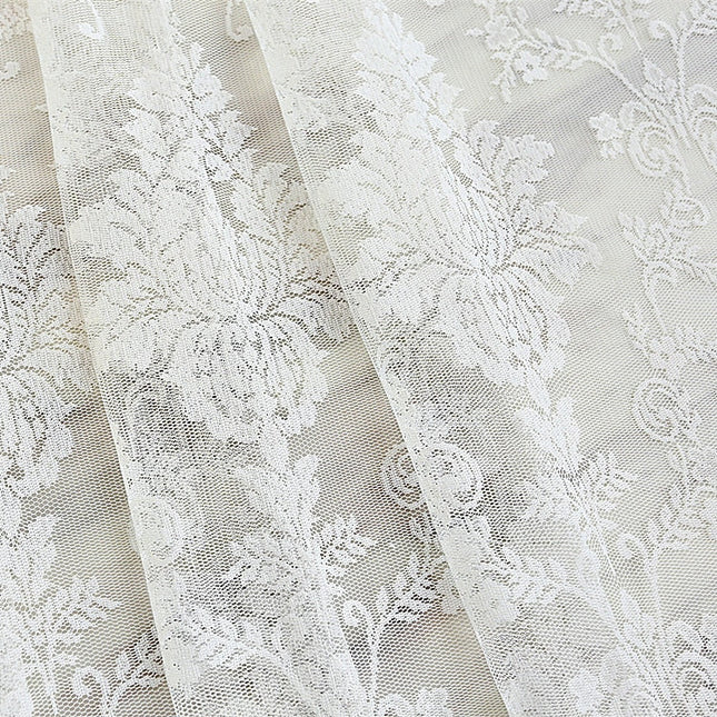 Romantisk blonde gardin med blomstermønster