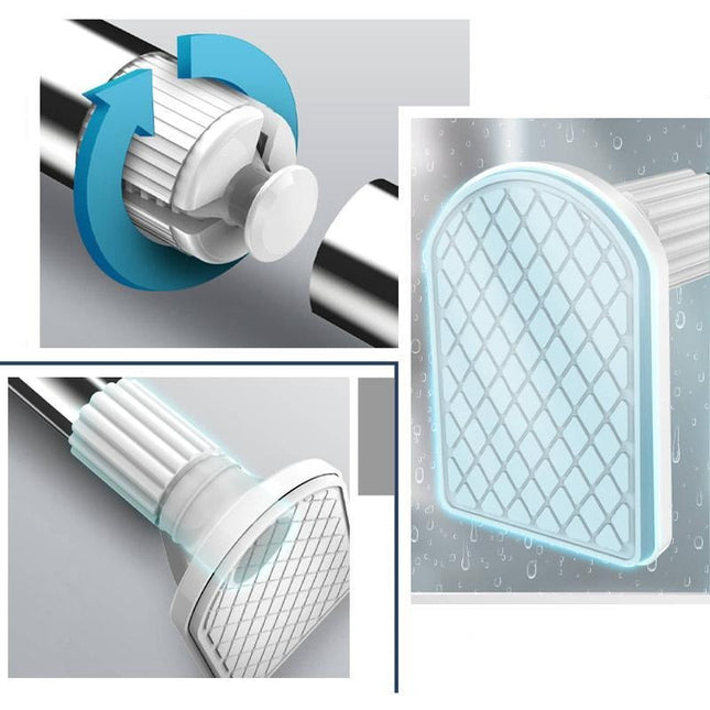 Justerbar gardinstang til montering uden boring