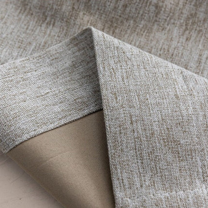 Beige mørklægningsgardin i flot hørlook