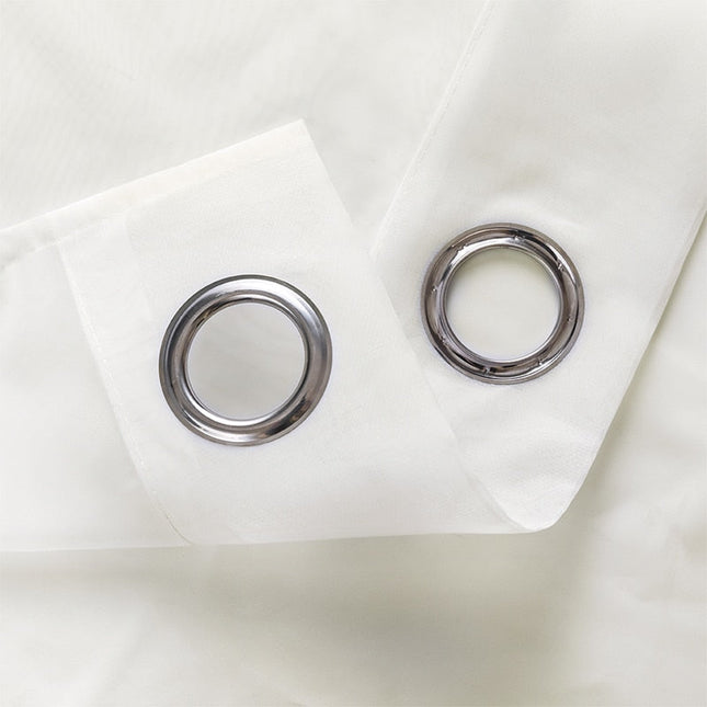 Elegant gennemsigtigt gardin med ringe