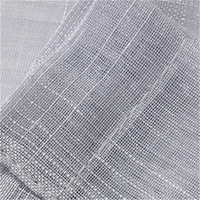 Hvidt let gardin med ternet mønster