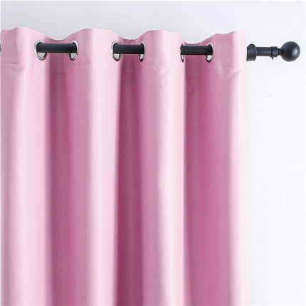 Ensfarvet lyserødt Salto mørklægningsgardin