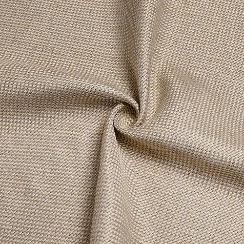 Beige mørklægningsgardin i vævet hørlook