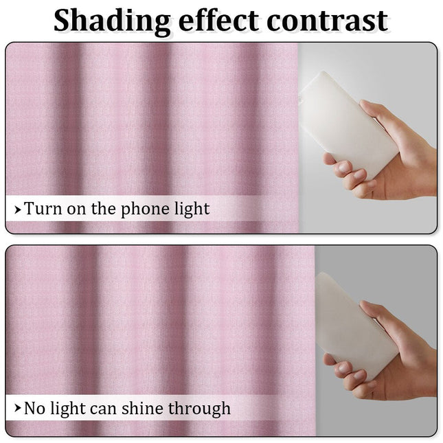 Tekstureret mørklægningsgardin til soveværelset