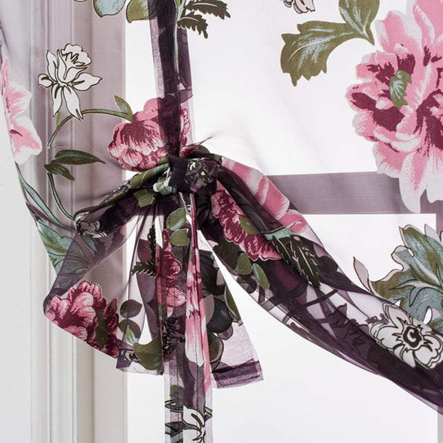 Let foldegardin med blomstermotiv