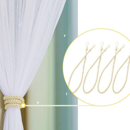 Dobbelt mørklægningsgardin med stjerneprint