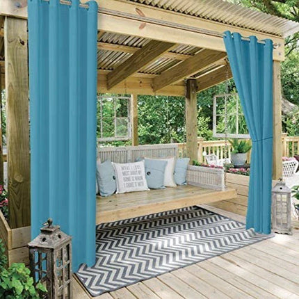 Vejrbestandigt udendørsgardin til overdækket terrasse