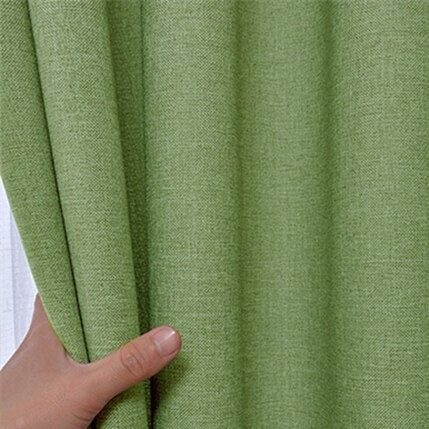 Æblegrønt mørklægningsgardin til børneværelset