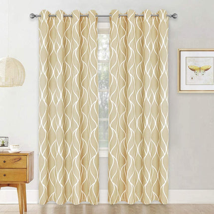 Mørklægningsgardin Jarven med bølgemønster