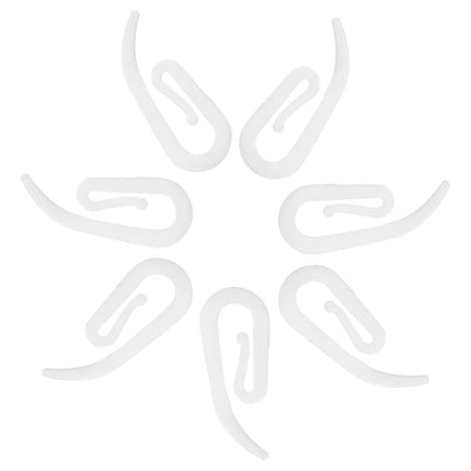 Hvide plastik gardinglidere med krog