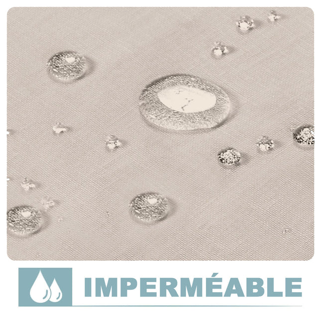 Gardin i hørlook til udestue