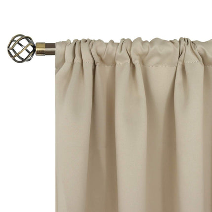 Beige udendørs gardin med løbegang