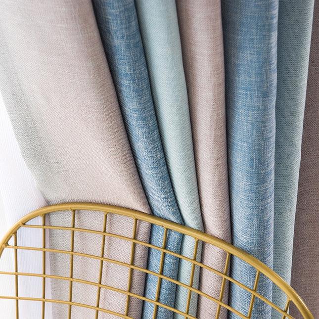 Moderne gardin med flot farvegradient