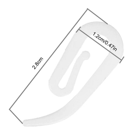 Hvide plastik gardinglidere med krog