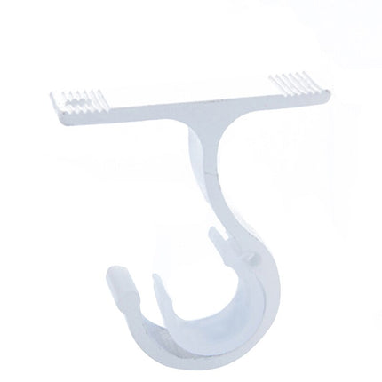 Plastkrog til montering på gardinskinne