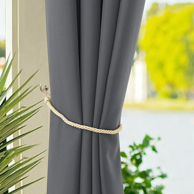 Orange havegardin til terrasse og pavillon