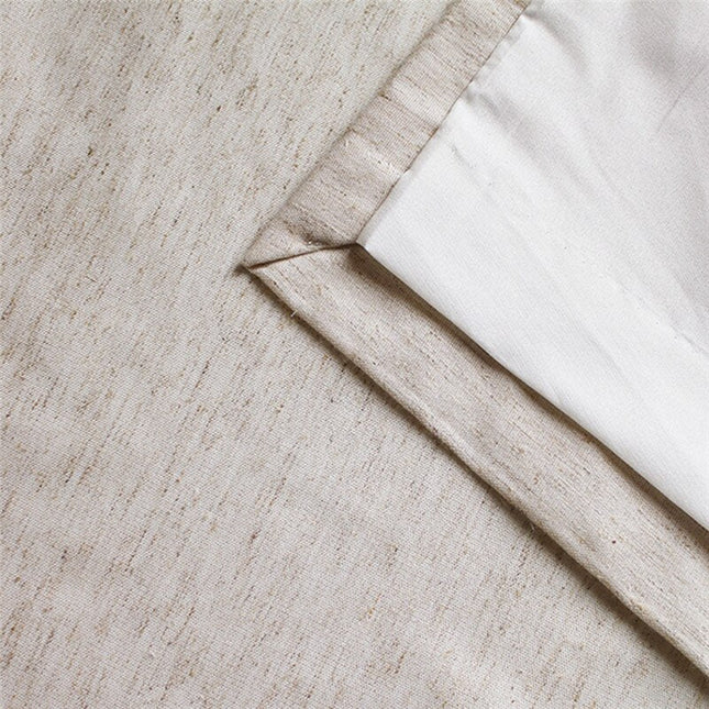 Moderne gardin med brune striber