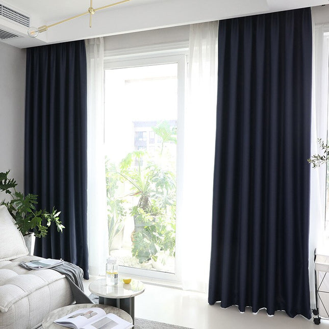 Mørkeblåt mørklægningsgardin til total mørklægning