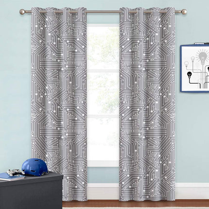 Gardin med printplade mønster