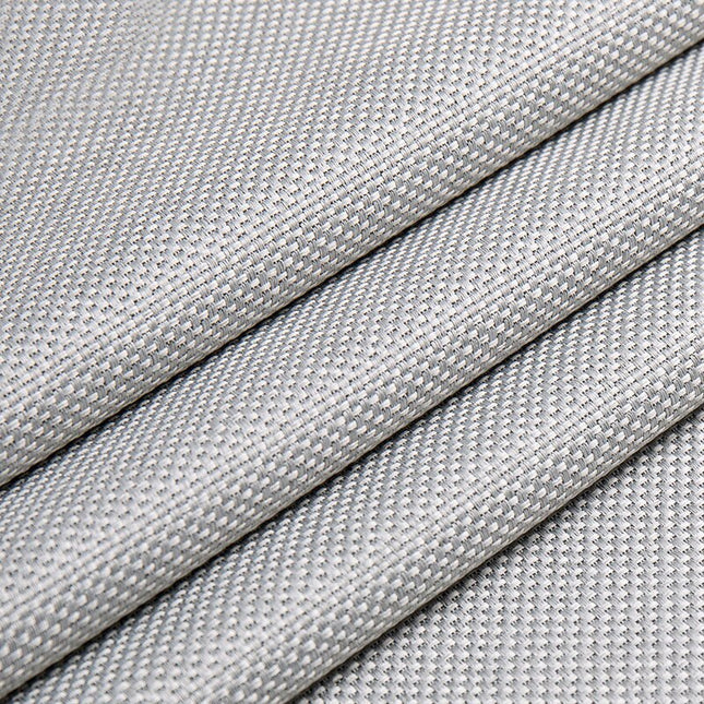 Gråt gardin med flot tekstur