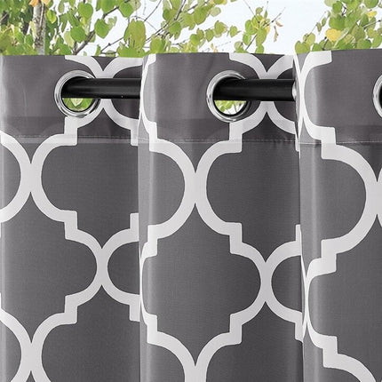 Vandtæt udendørs gardin med mønster