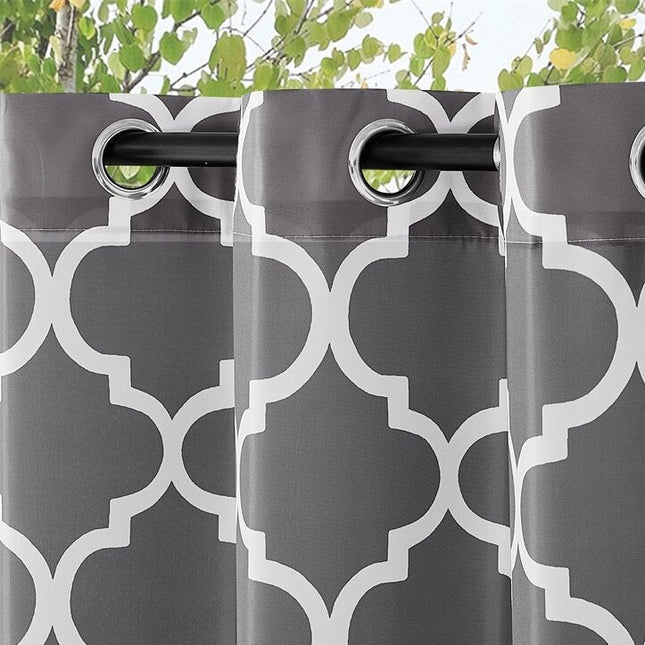 Vandtæt udendørs gardin med mønster