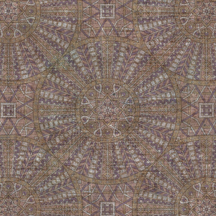 Mønstret mørklægningsgardin i vintage stil