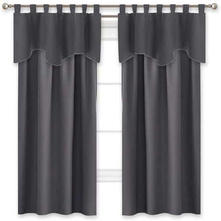 Mørklægningsgardin sæt med kappe til vindue