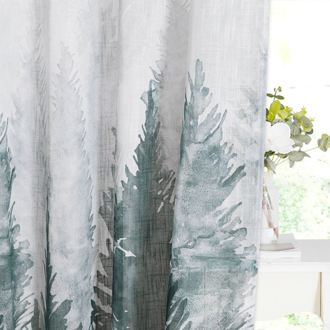 Let udendørs gardin med skovmotiv