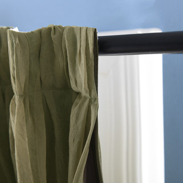 Dobbeltlags gardin med voile til soveværelse