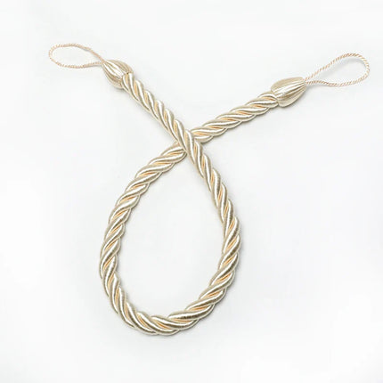 Dekorativt gardinbånd flettet af reb