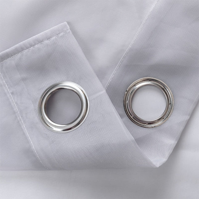 Elegant gennemsigtigt gardin med ringe