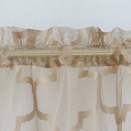 Kort cafégardin til køkkenvindue