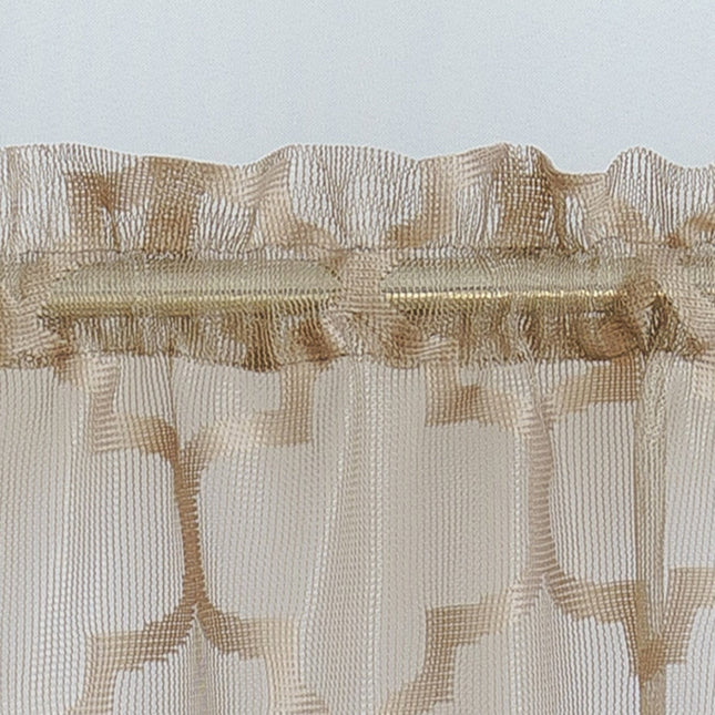 Kort cafégardin til køkkenvindue