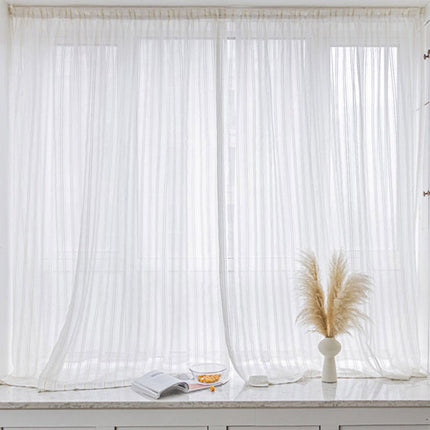 Let gardin med velcro og striber