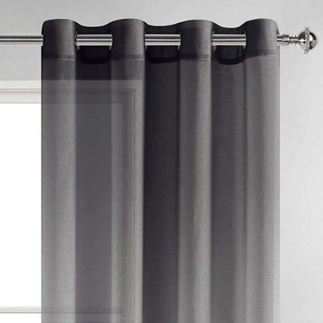 Let gardin med sort gradient effekt