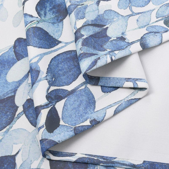 Dekorativt gardin med moderne bladdesign