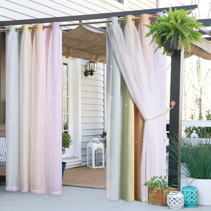 Let udendørsgardin til terrasse