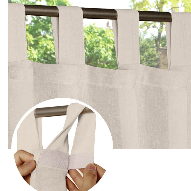 Gardin i hørlook til udestue