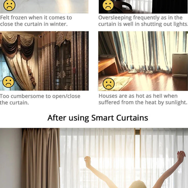 Motoriseret gardinskinne til smart home