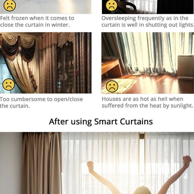 Motoriseret gardinskinne til smart home