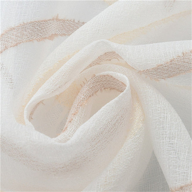 Let gardin med bølget mønster