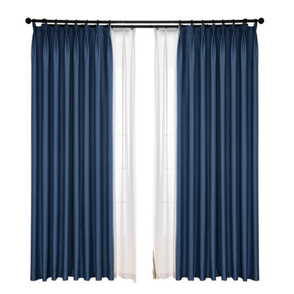 Kraftigt gardin i hørlook-stof