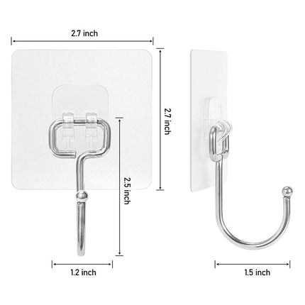 Stærke selvklæbende kroge i stål