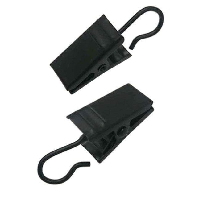 Gardinklemmer med kroge i metal