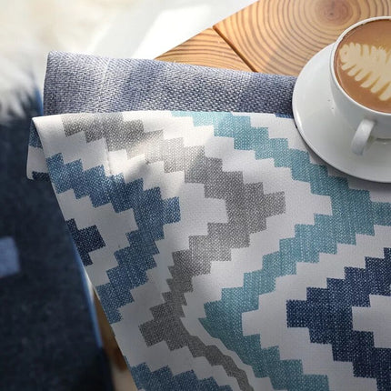 Moderne mørklægningsgardin med chevron mønster