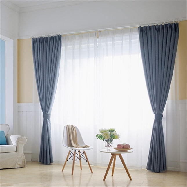 Klassisk hvidt gennemsigtigt voile gardin